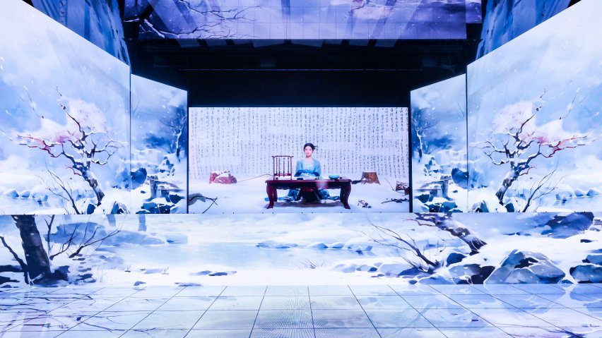 網(wǎng)易云音樂與小冰公司推出虛擬歌手陳水若演唱《風(fēng)雪千千》。主辦方供圖